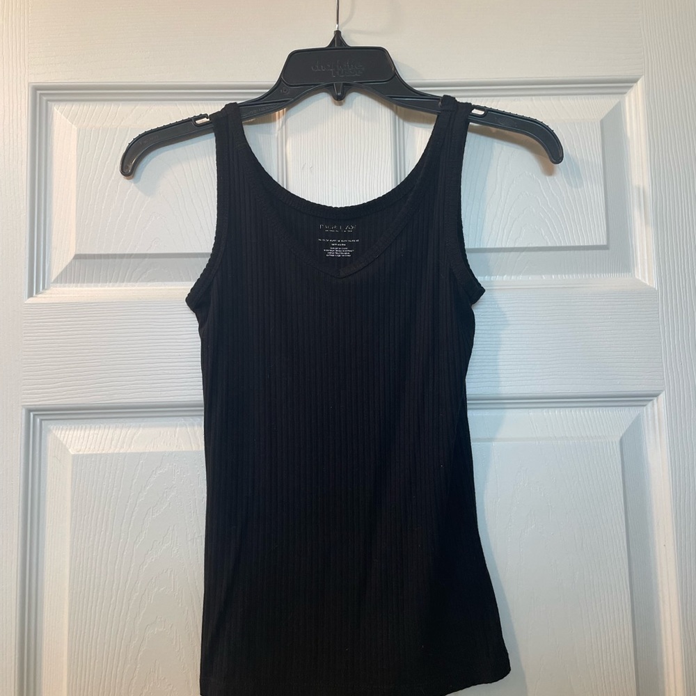 Black tank top